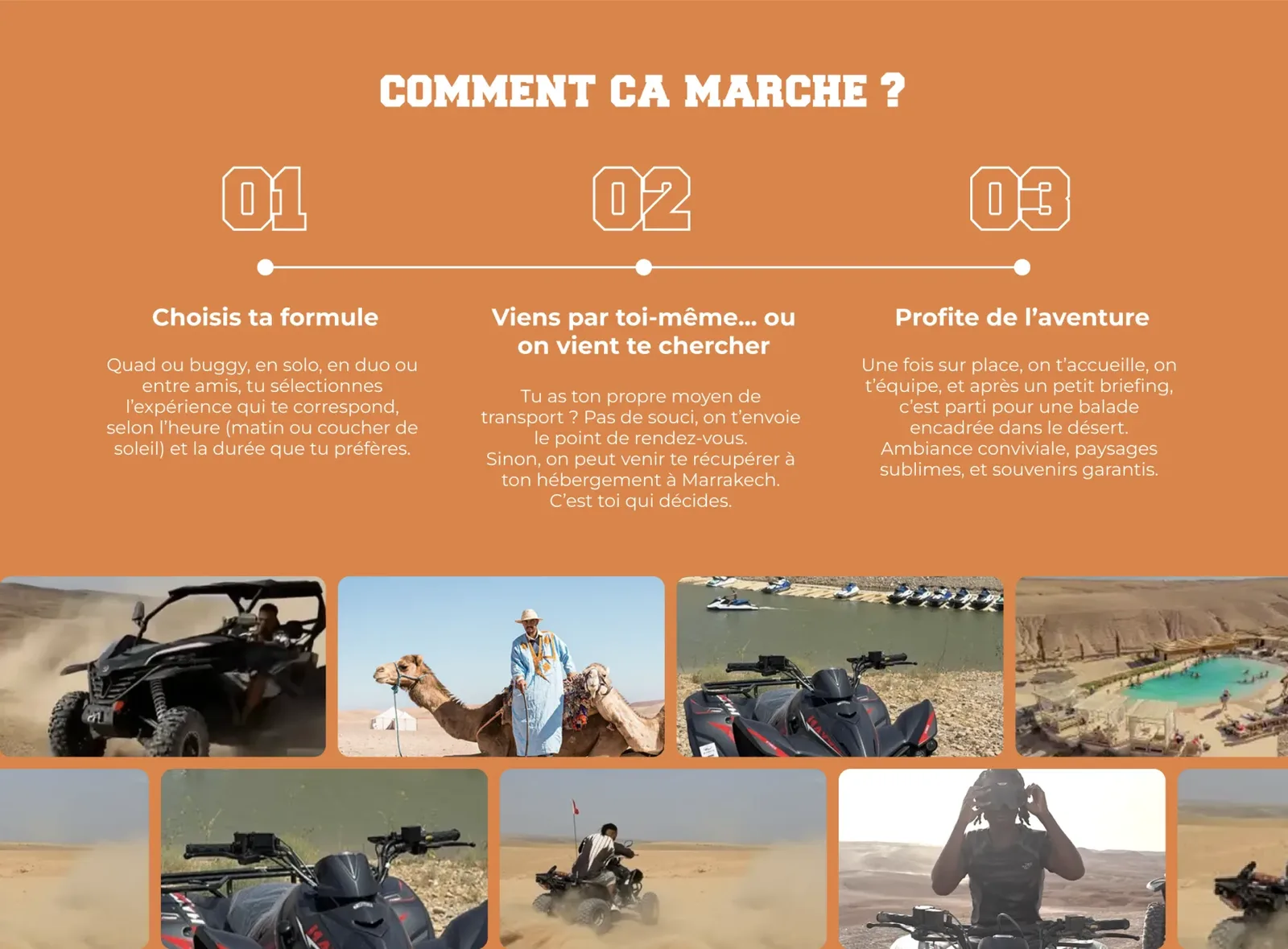 Desert Ride Agafay, capture sur ordinateur