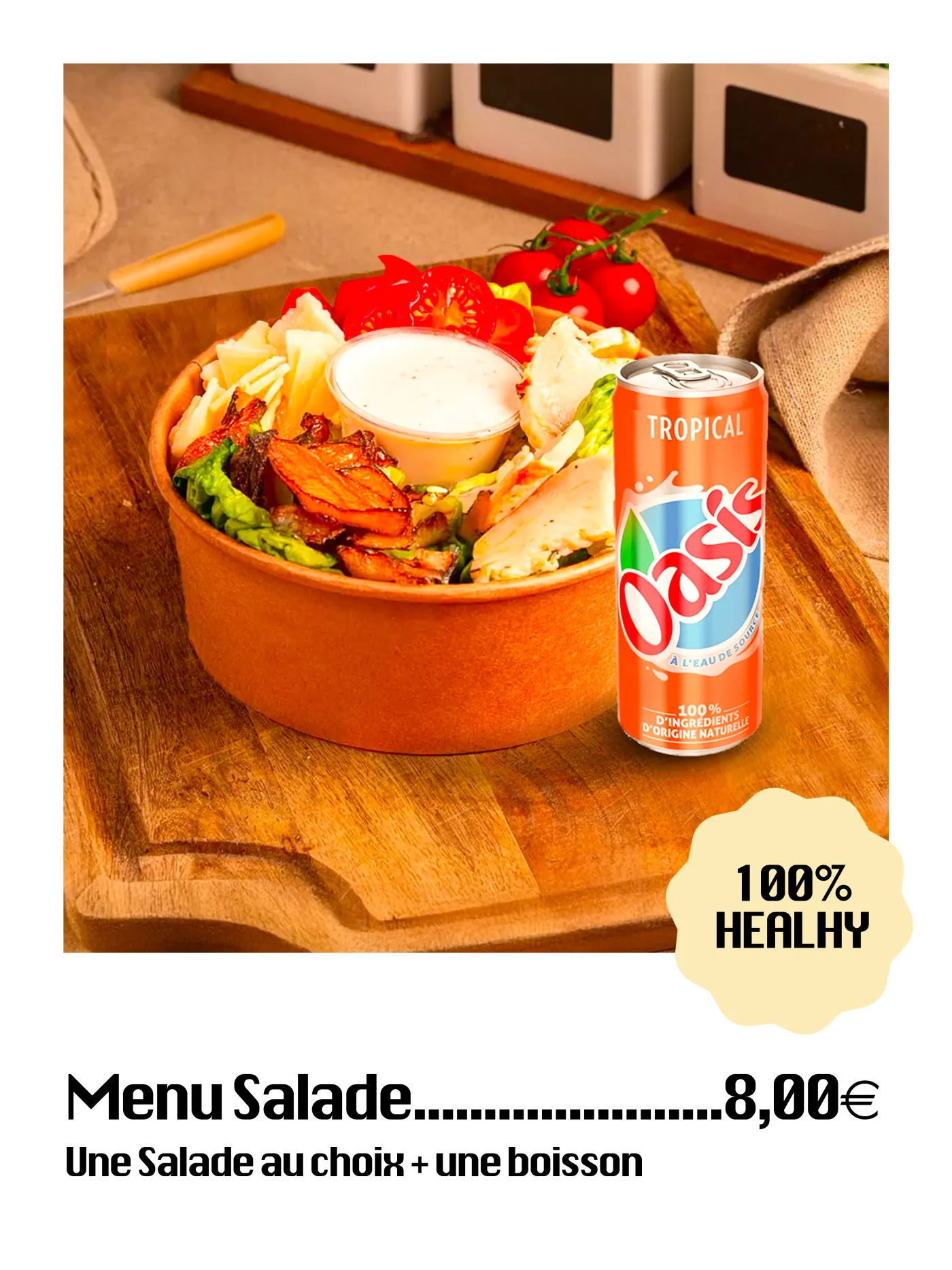 Affiche du menu salade